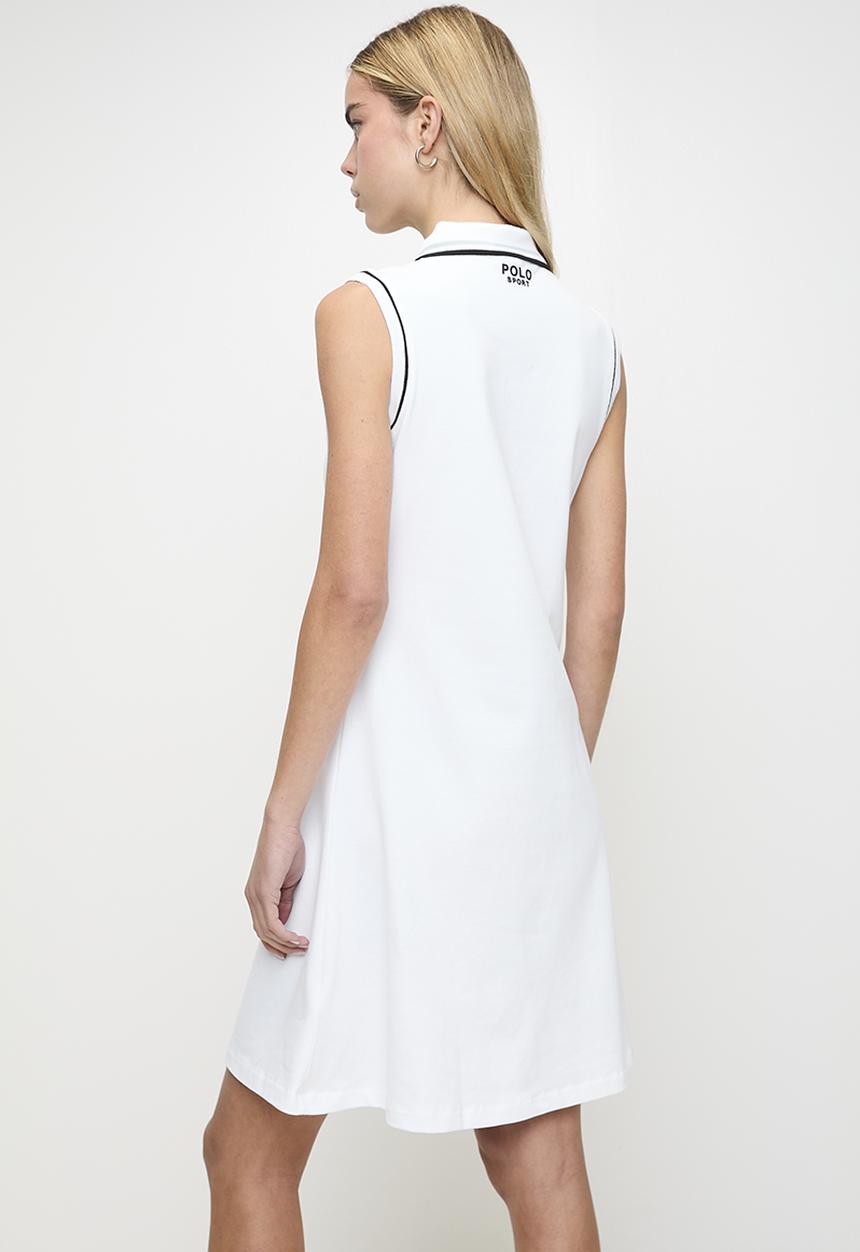 POLO - Wmn Morgan Sl Sport Dress - White