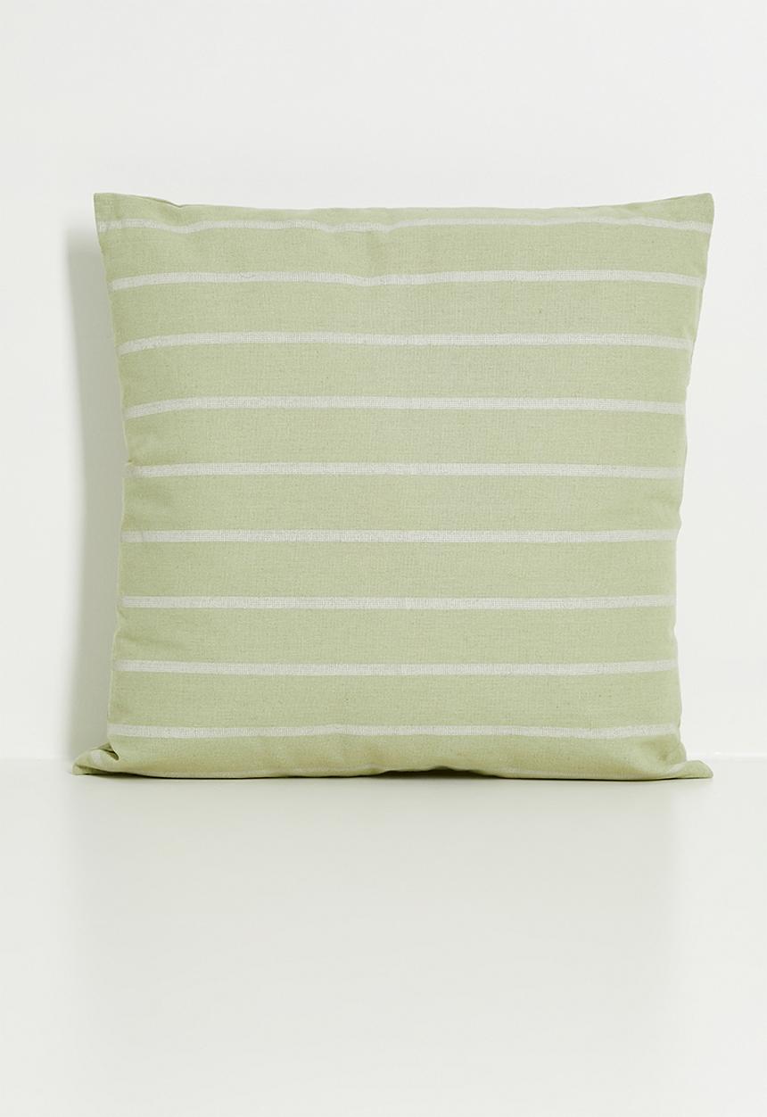 H&S - Stripe outdoor cushion - green 