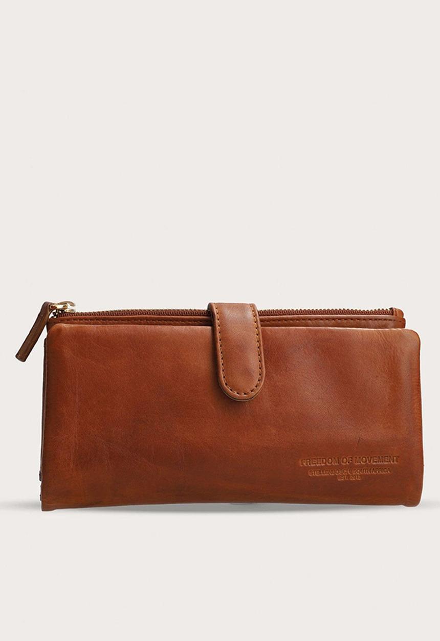 Freedom of Movement - Ladies Clip Wallet - Pecan