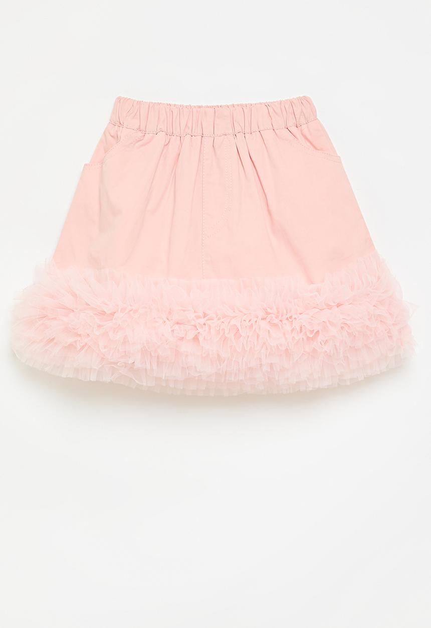 Pop Candy - Layered ruffle hem skirt - pink