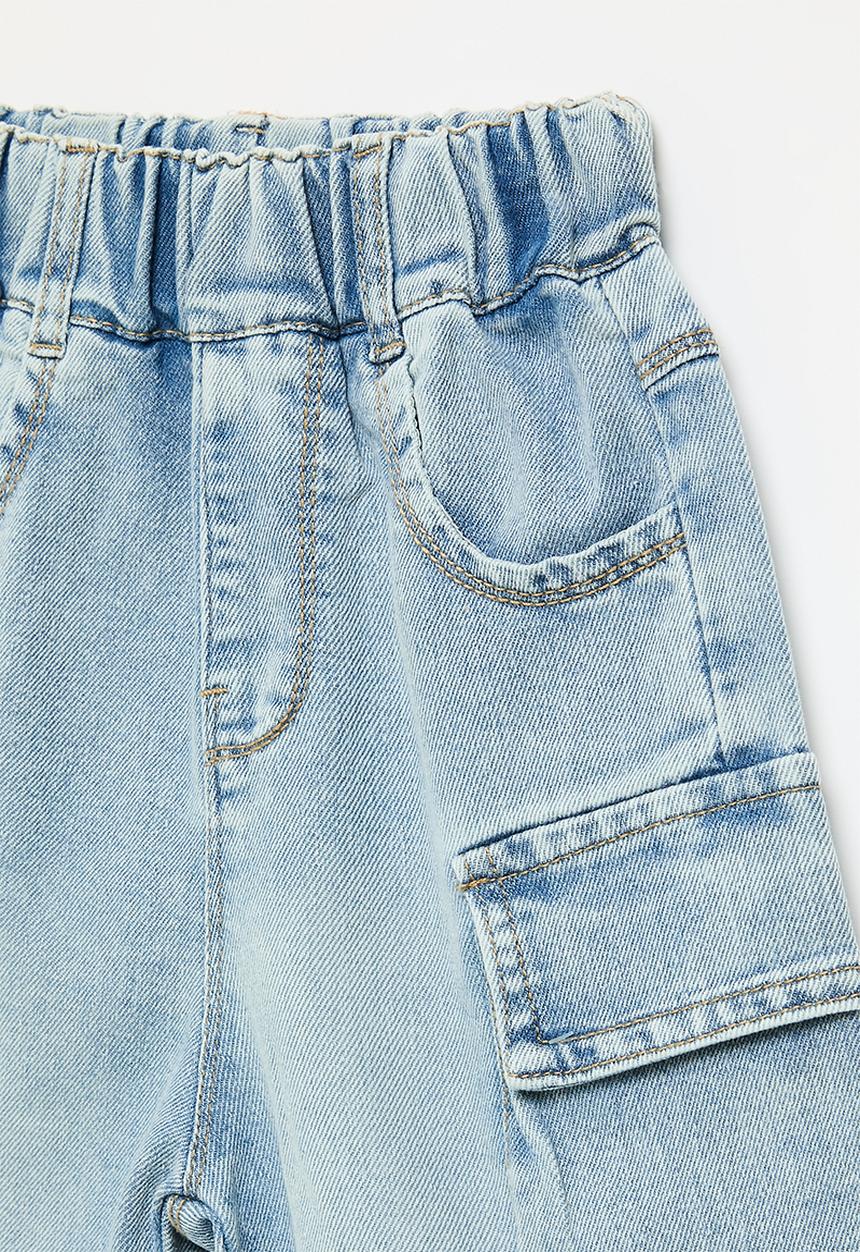Pop Candy - Denim cargo jeans - blue