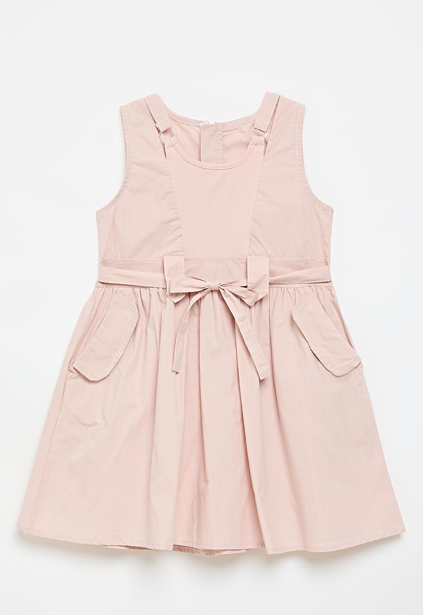 Pop Candy - Multi-detail fit & flare dress - baby pink