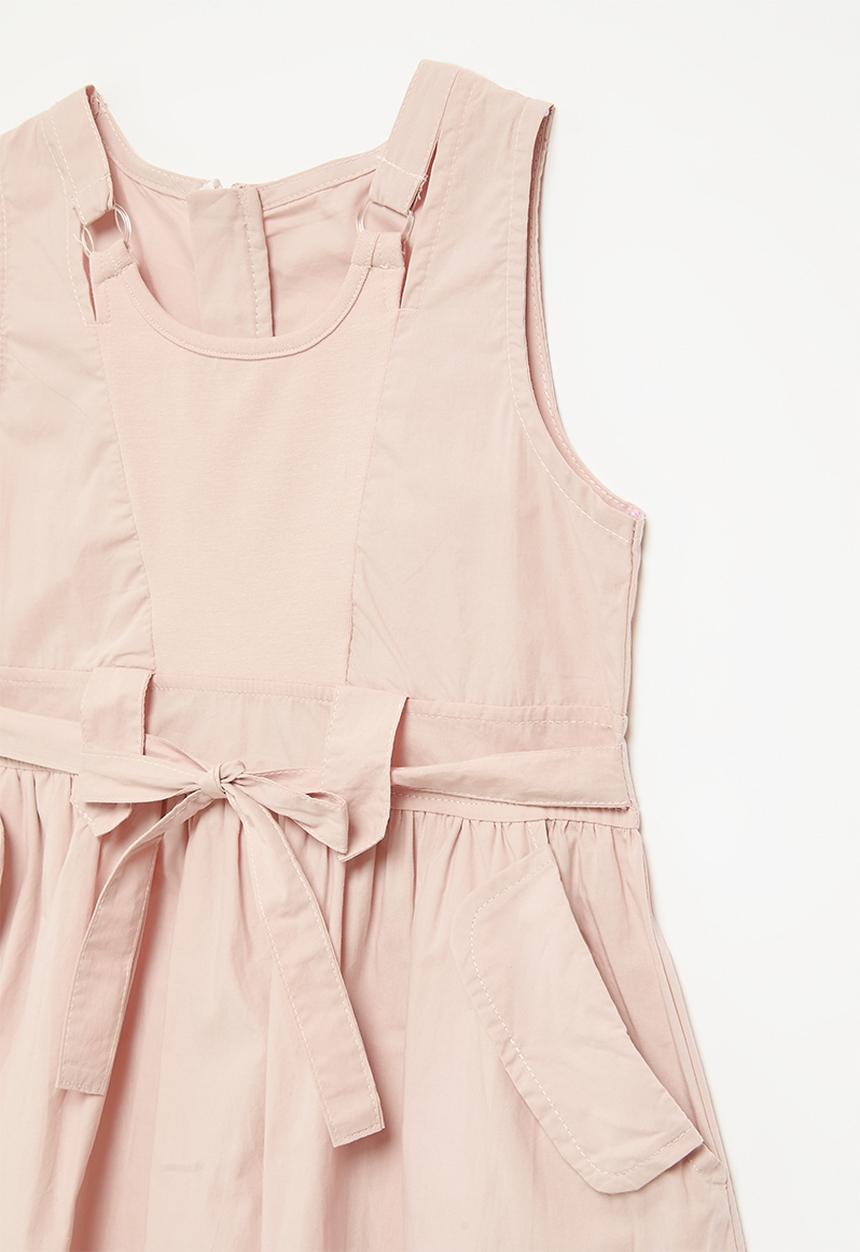 Pop Candy - Multi-detail fit & flare dress - baby pink