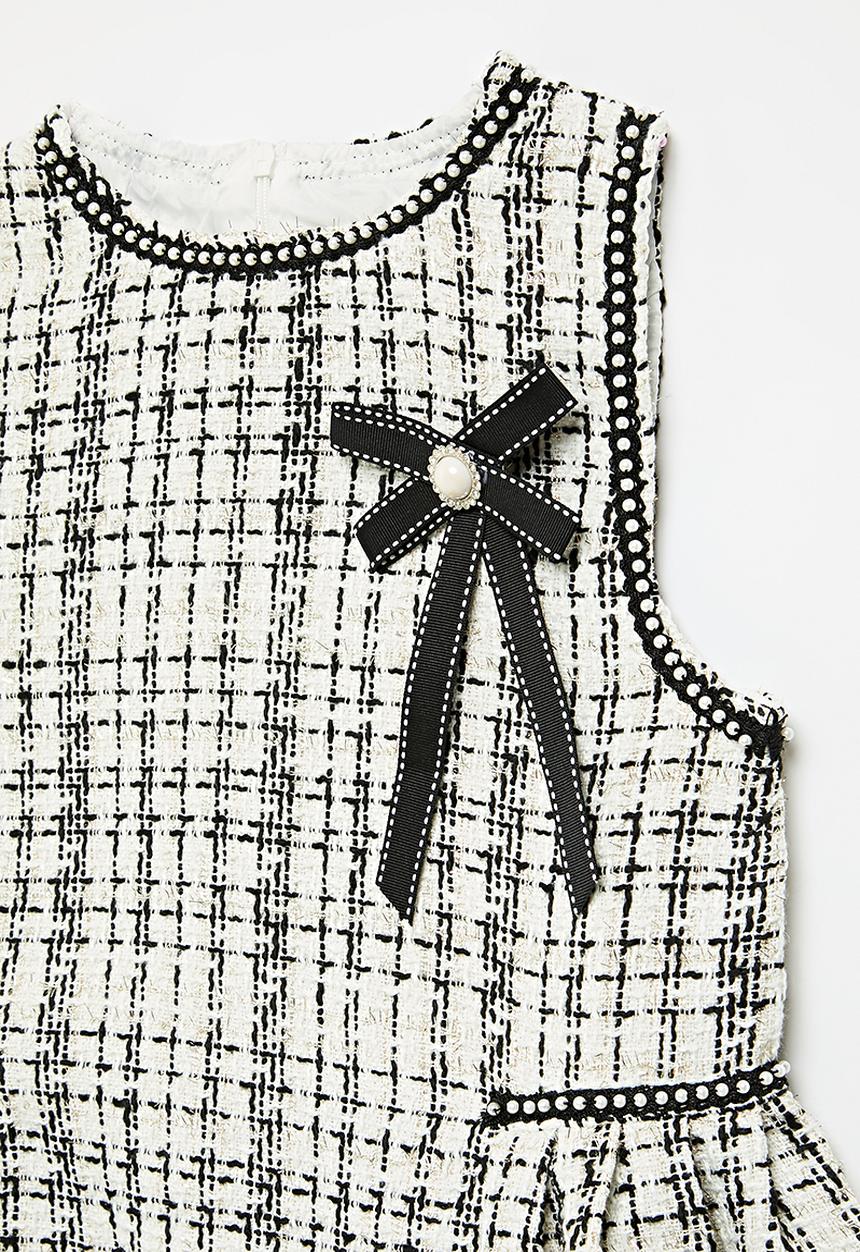 Pop Candy - Sleeveless tweed dress - multi