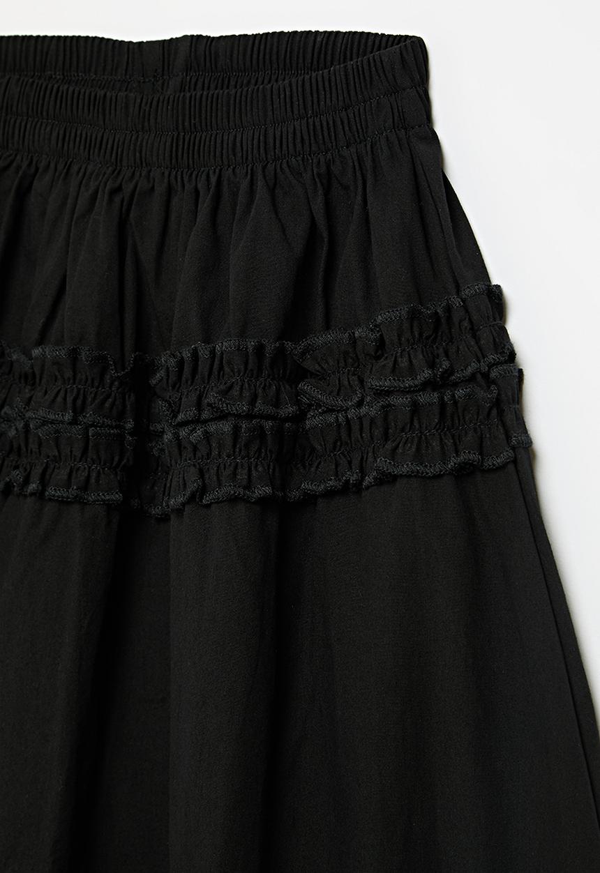Pop Candy - Elasticated waist skirt - black