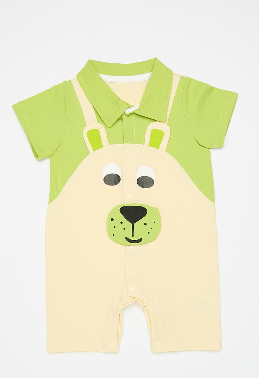 Pop Candy - Novelty romper - green & ecru
