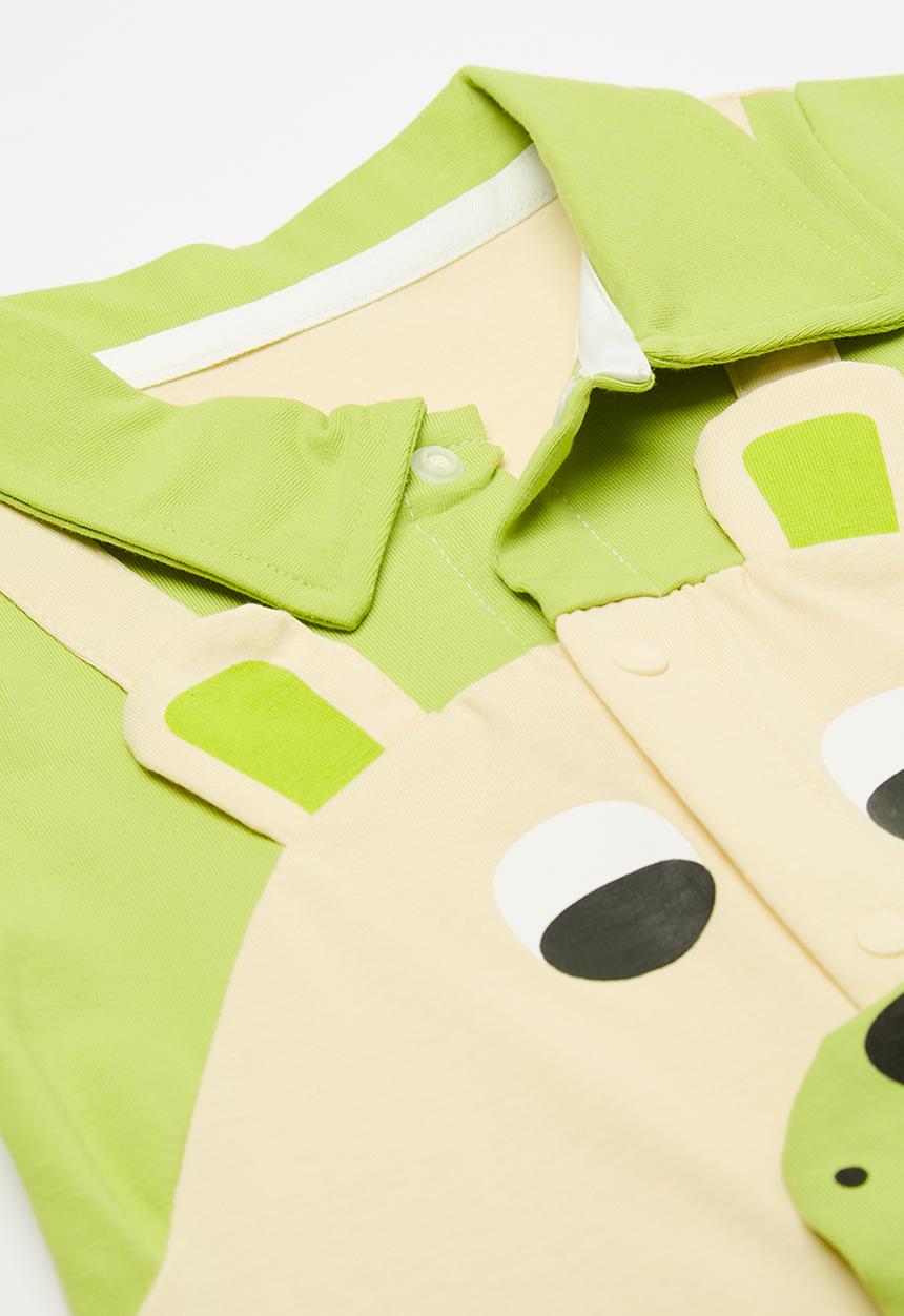 Pop Candy - Novelty romper - green & ecru