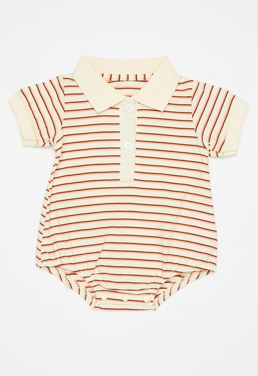 Pop Candy - Golfer-style bodysuit - beige/stripe multi 