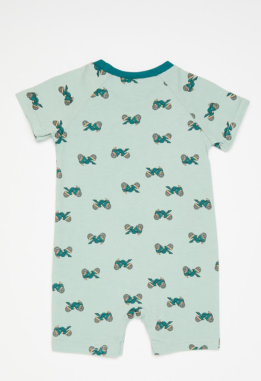 Pop Candy - Printer romper - blue