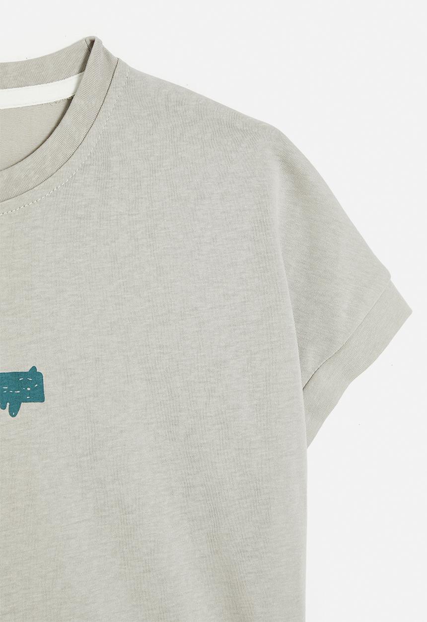 Pop Candy - Printed tee - grey