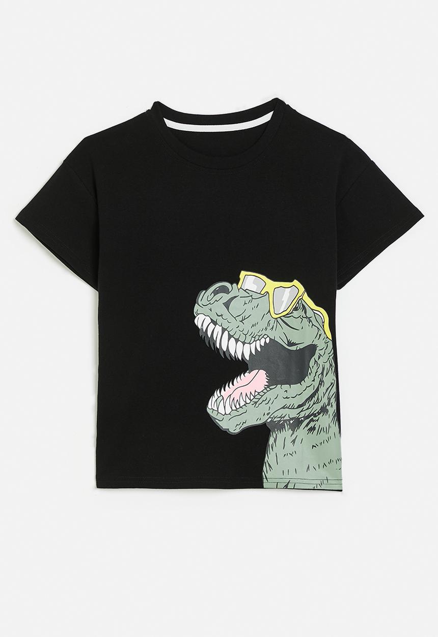 Pop Candy - Dino print tee - black