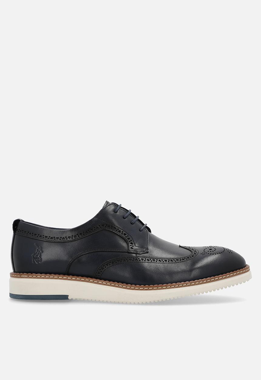 POLO - CASUAL BROGUE LACE UP - NAVY
