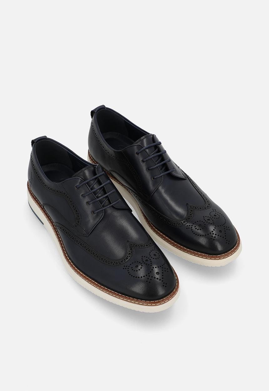 POLO - CASUAL BROGUE LACE UP - NAVY