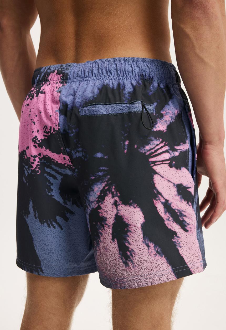 Cotton On - Stretch Swim Short - Palms Pink