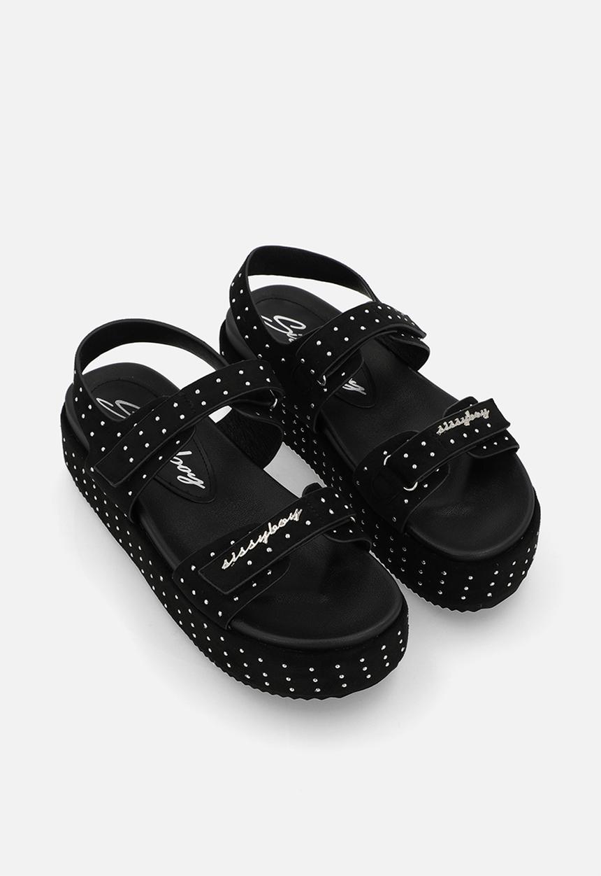 SISSY BOY - Studdy platform - black