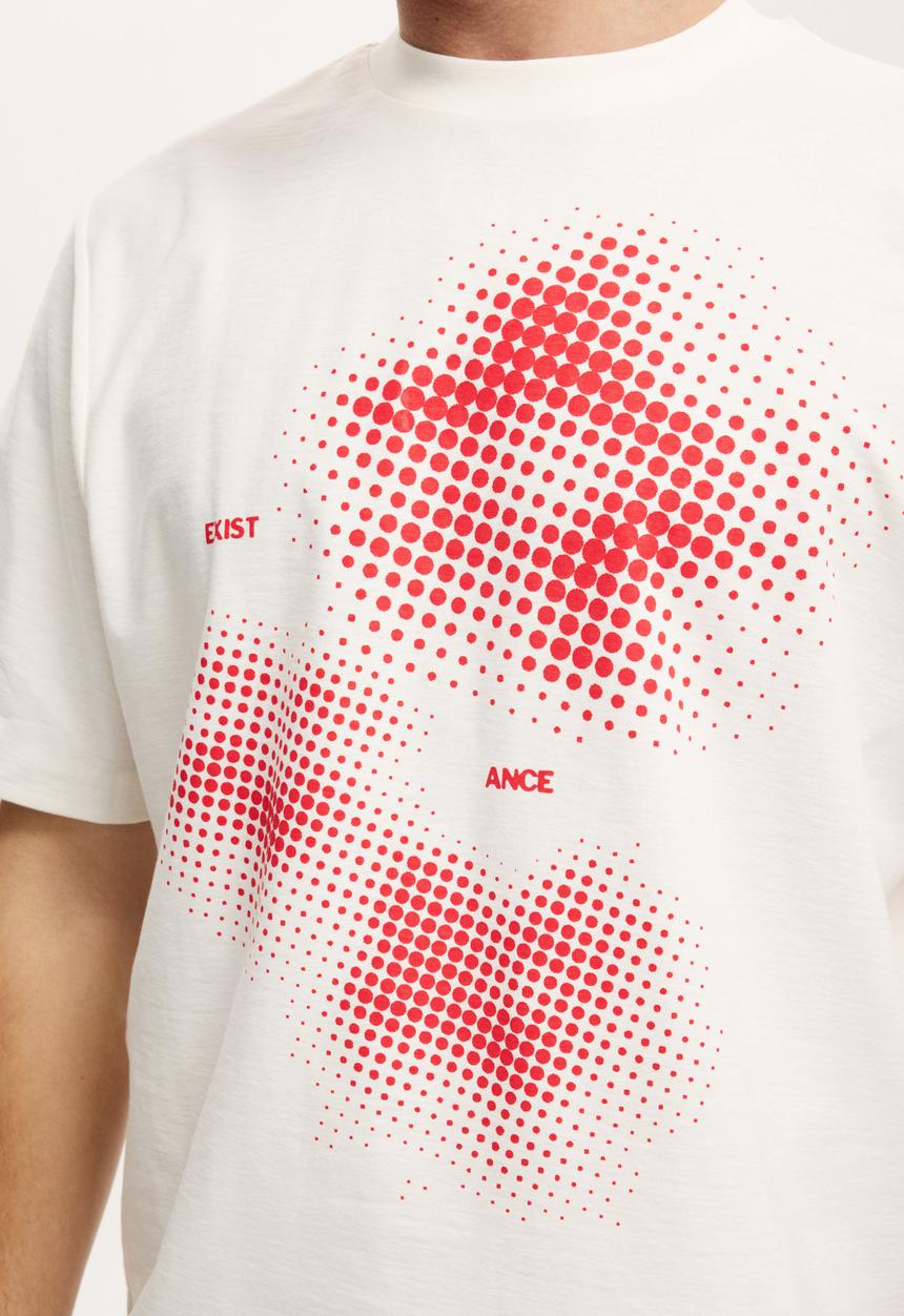 Cotton On - Cropped Fit Graphic T-shirt - White/Existance