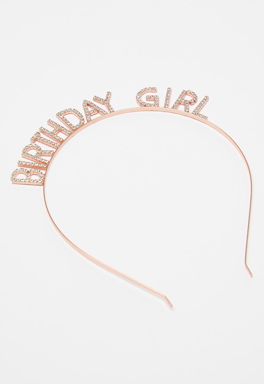 Pop Candy - Tiara & sash - rose gold/birthday girl