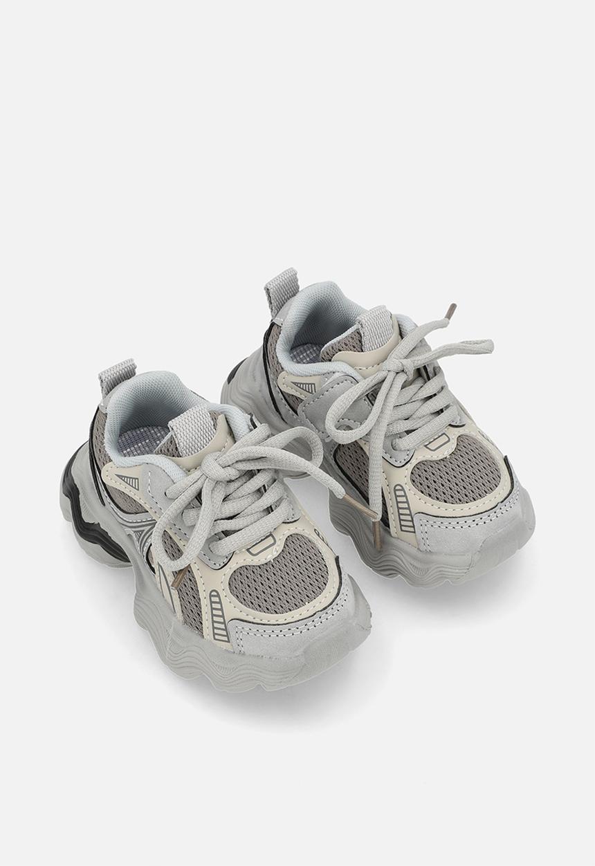 Pop Candy - Lace up sneakers - grey