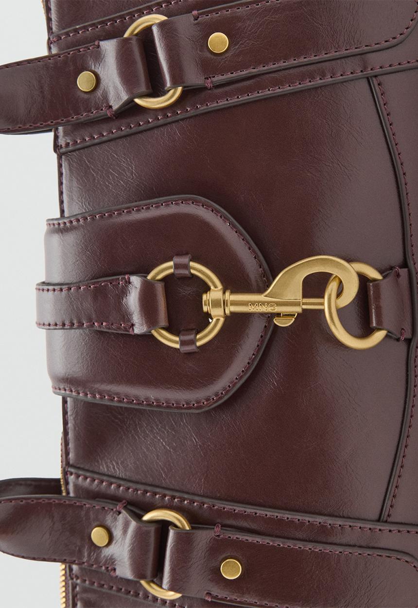 MANGO - Amazona shoulder bag - dark brown