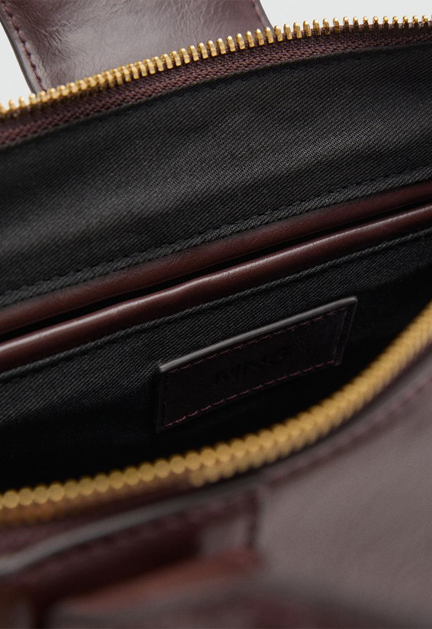MANGO - Amazona shoulder bag - dark brown