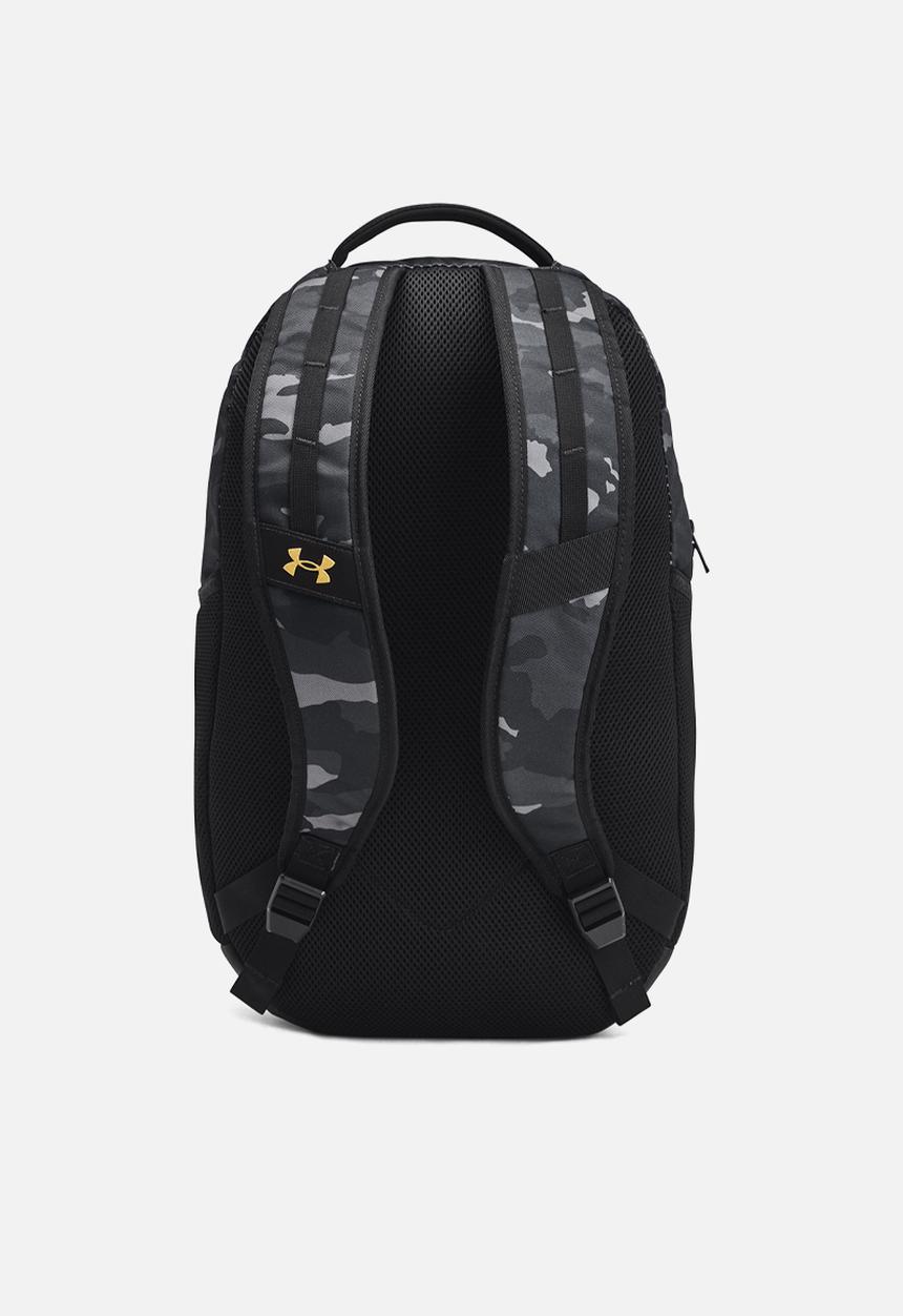 Under Armour - UA Hustle 6.0 Backpack - Black / Black / Metallic Gold