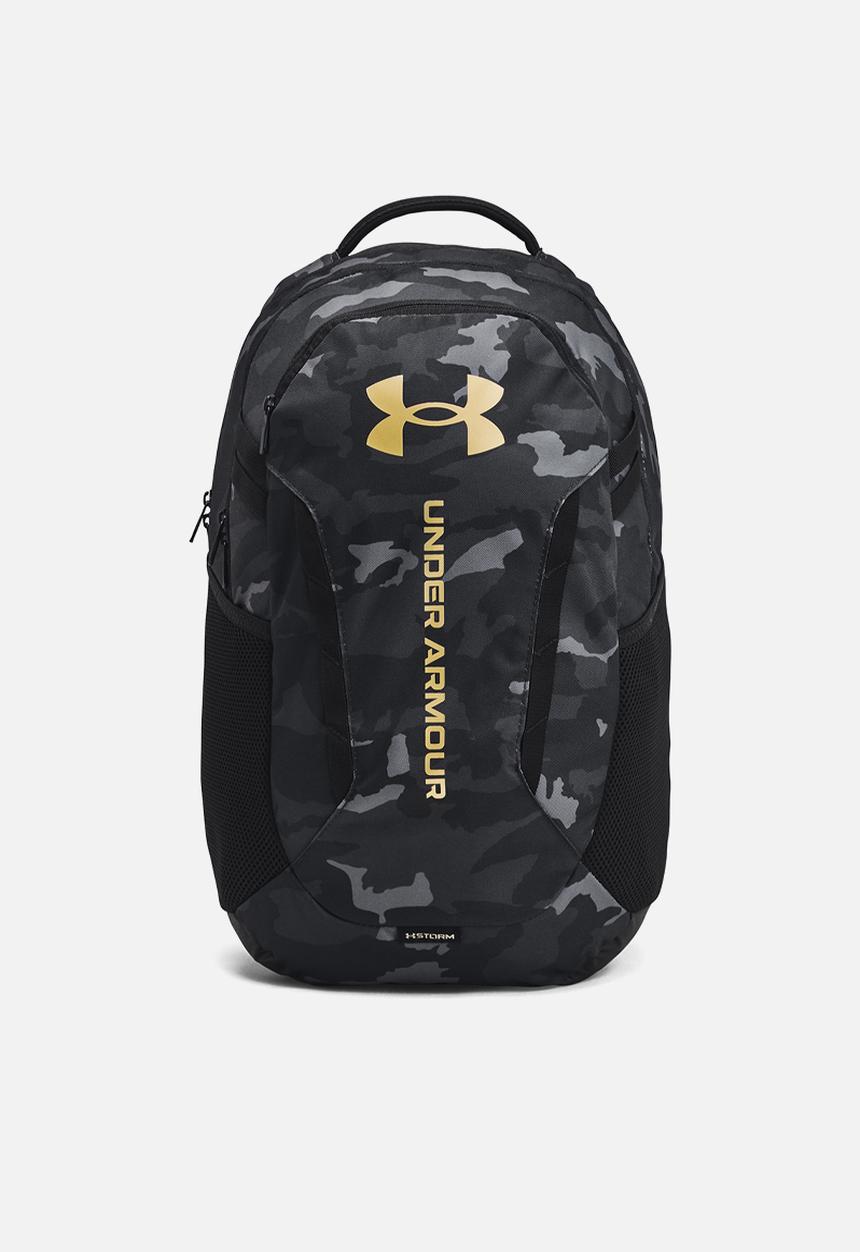 Under Armour - UA Hustle 6.0 Backpack - Black / Black / Metallic Gold