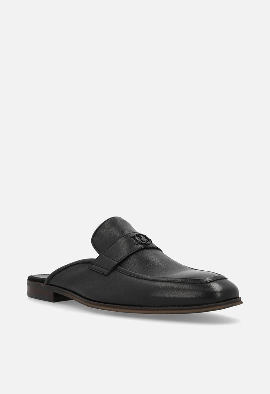 POLO - Circle trim mule  - black