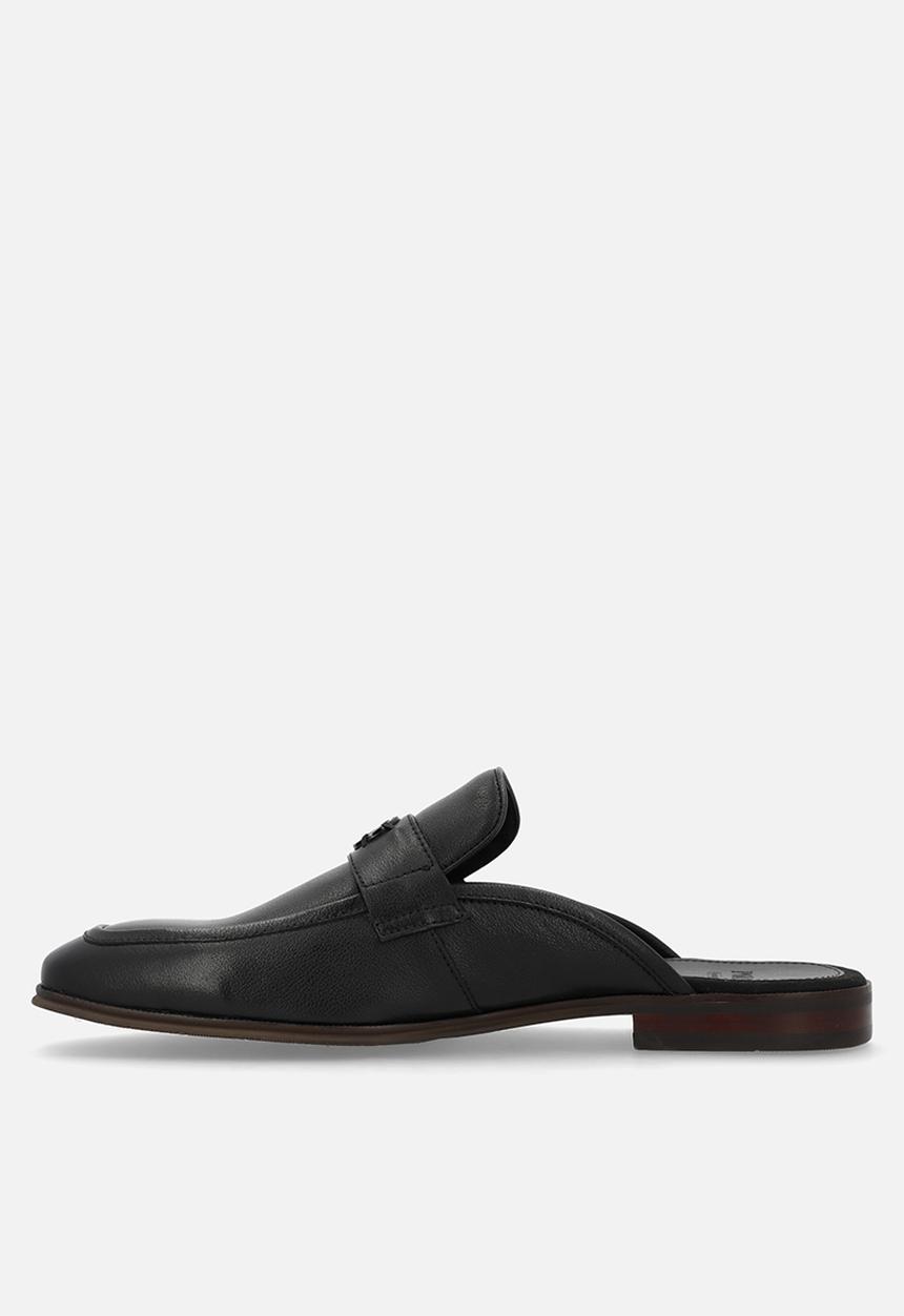 POLO - Circle trim mule  - black