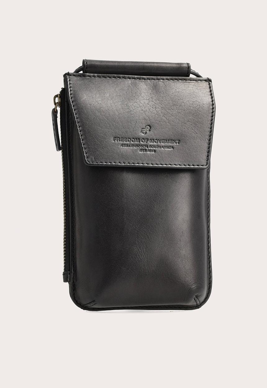 Freedom of Movement - Crossbody Cellphone Pouch - Black