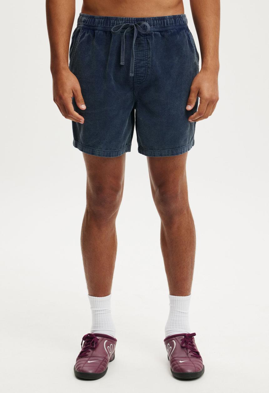 Cotton On - Easy Short - Washed Navy Cord