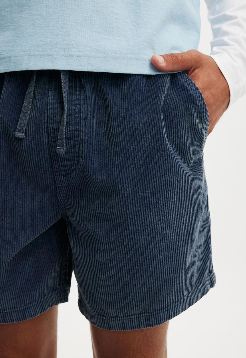 Cotton On - Easy Short - Washed Navy Cord