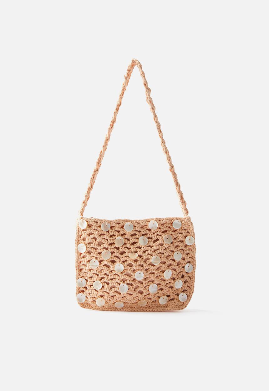 Rubi - Bree crochet underarm bag - mango