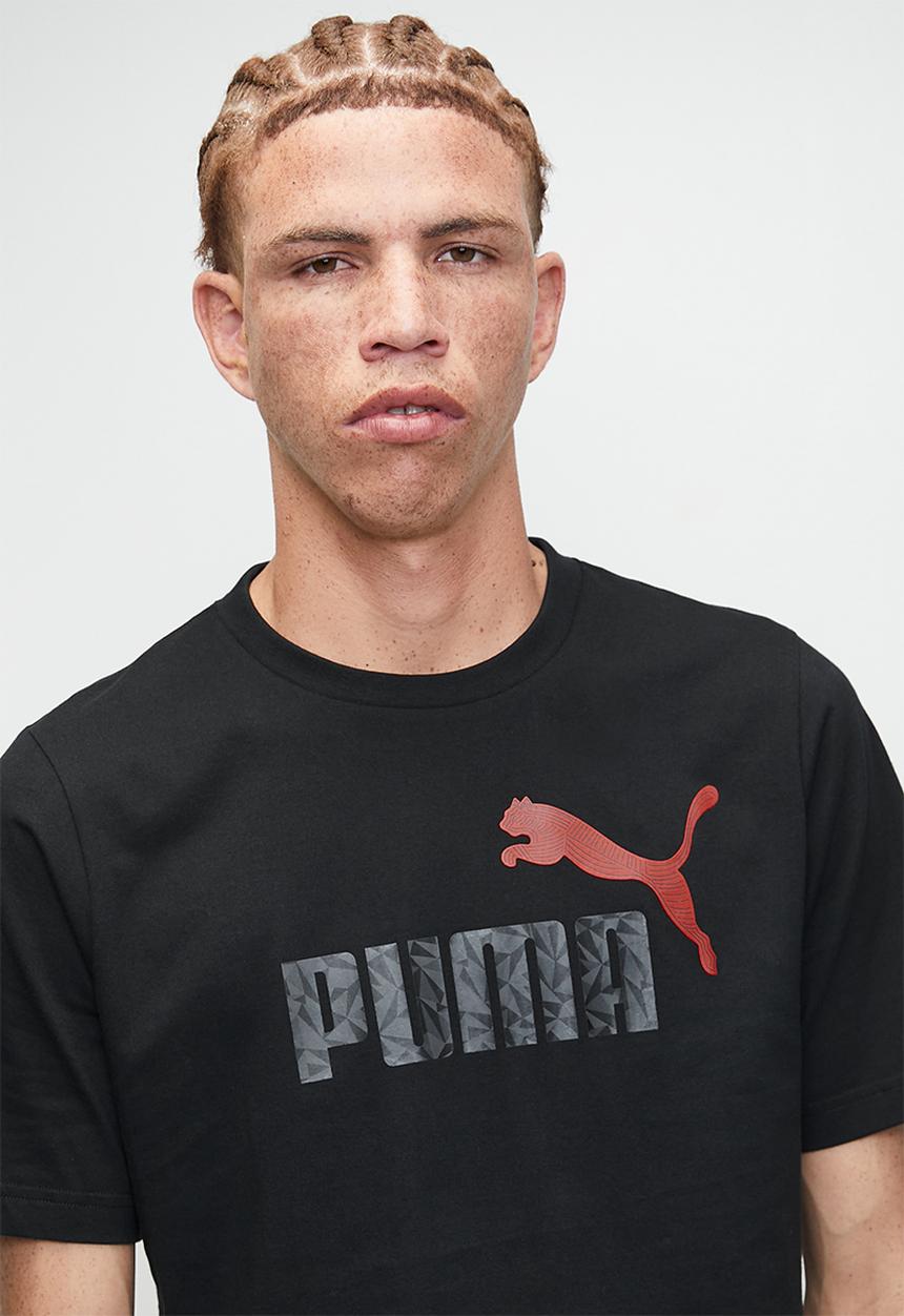 PUMA - ESS No.1 Hologram Logo Tee - PUMA Black