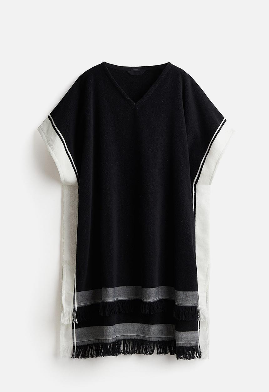 H&M - Poncho towel - black