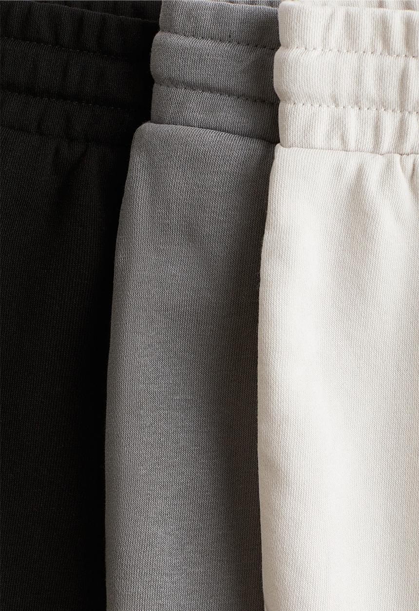 H&M - 3-Pack shorts - white/grey/black