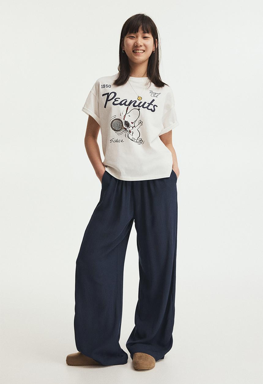 H&M - Pull-on trousers - navy blue 