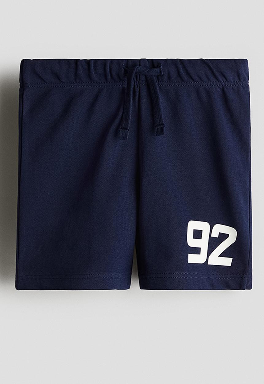H&M - Printed sweatshorts - navy blue/92