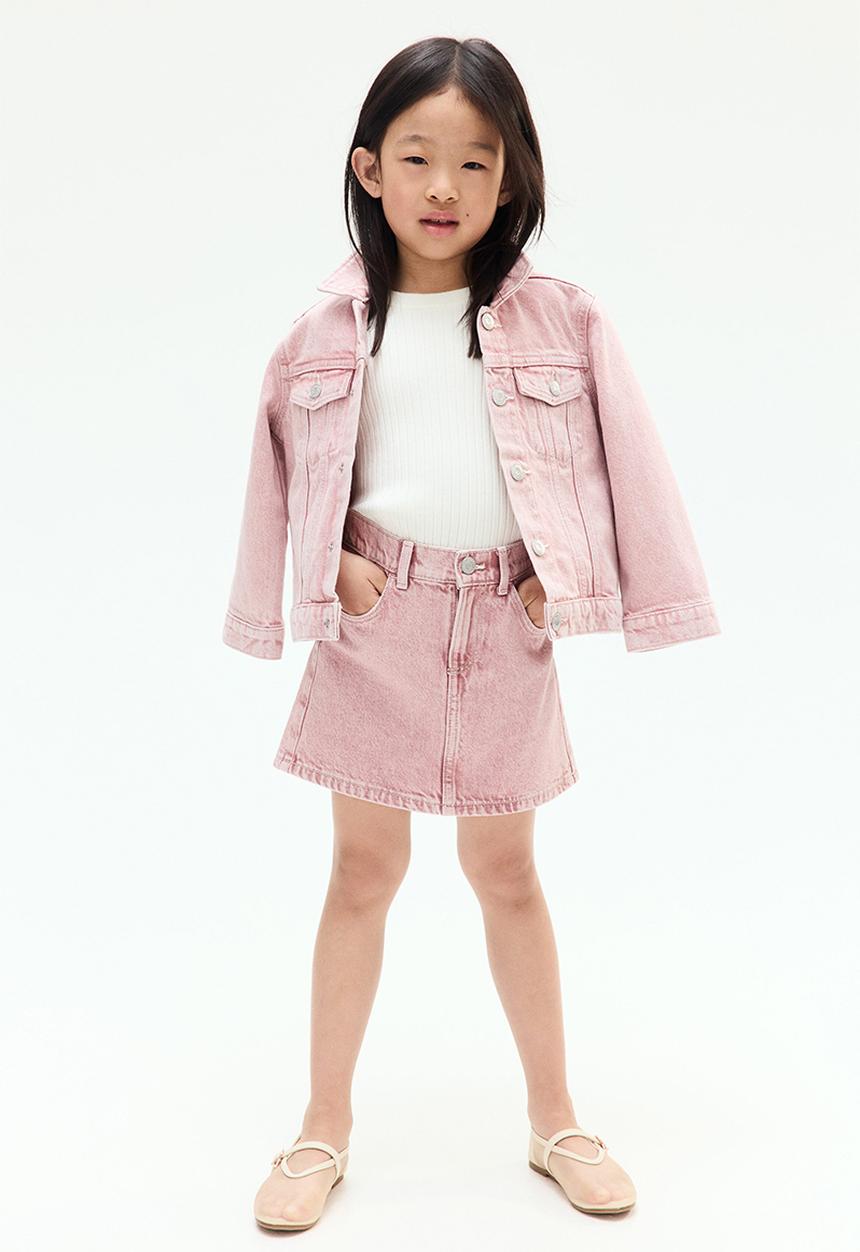 H&M - Denim skirt - pink