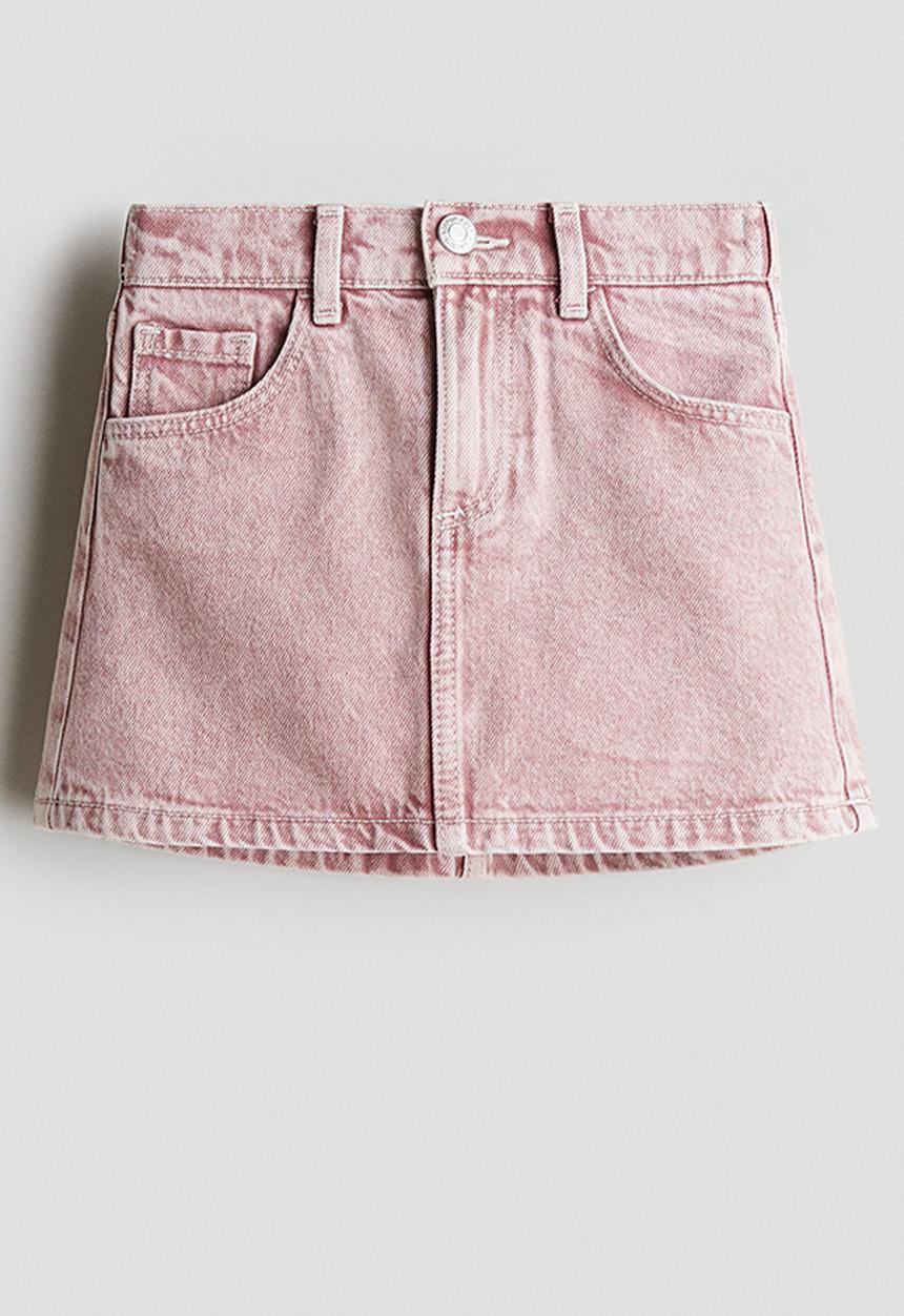 H&M - Denim skirt - pink