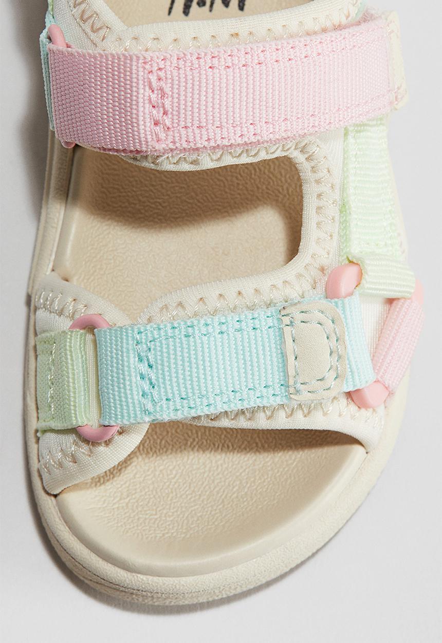 H&M - Scuba sandals - light beige/pink