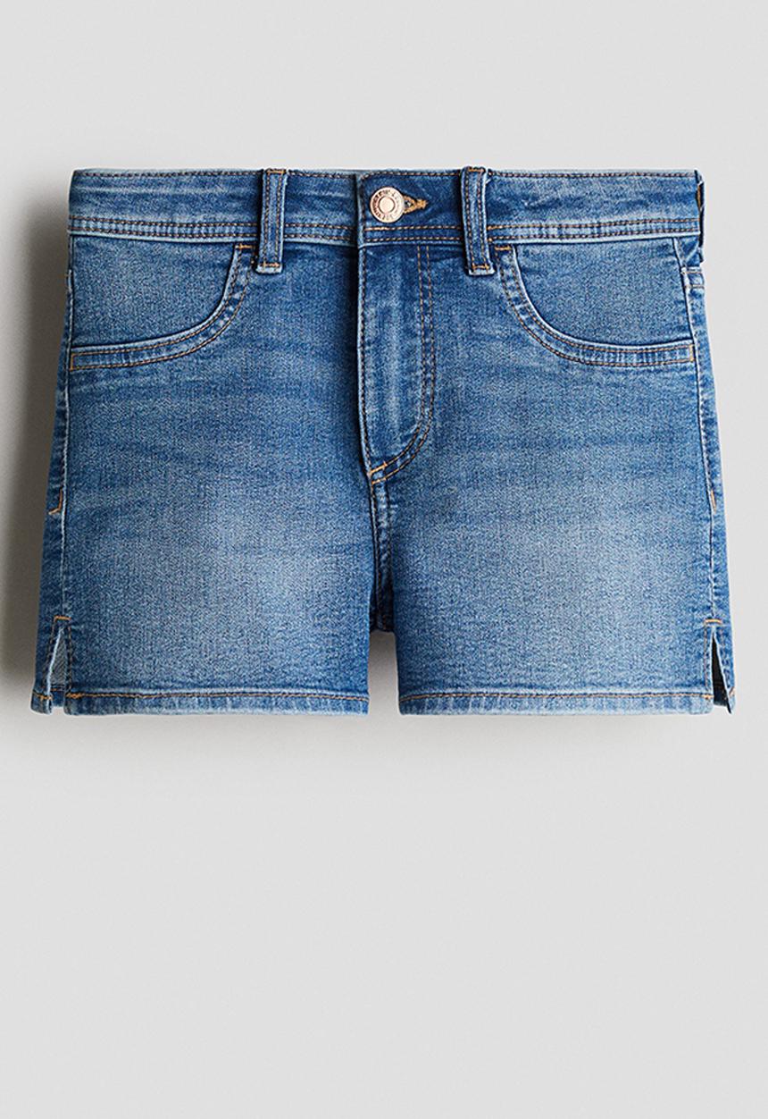 H&M - Denim shorts - denim blue 
