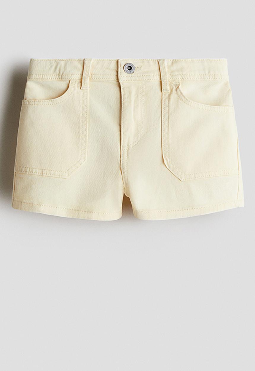 H&M - Twill shorts - light yellow