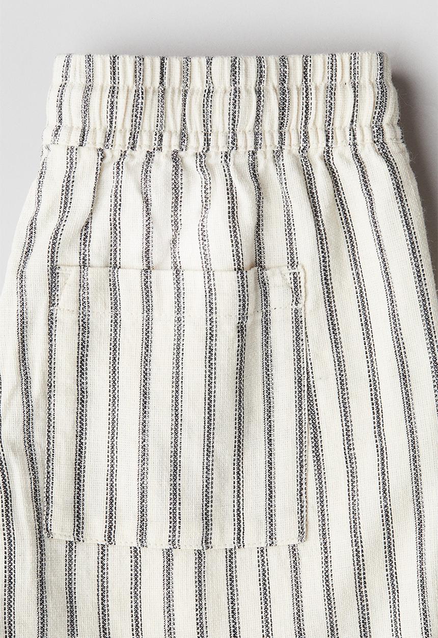 H&M - Cotton shorts - white/black striped