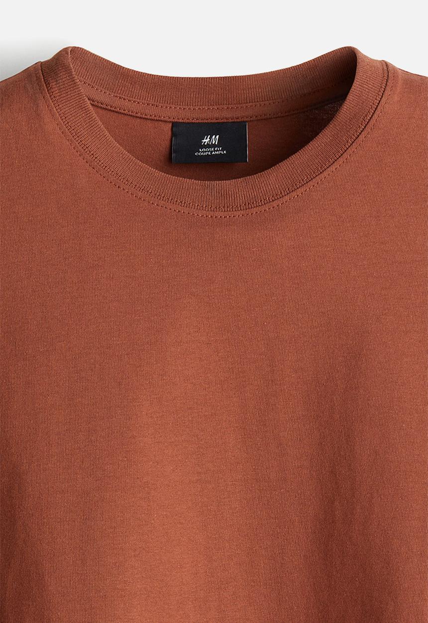 H&M - Loose fit T-shirt - dark orange