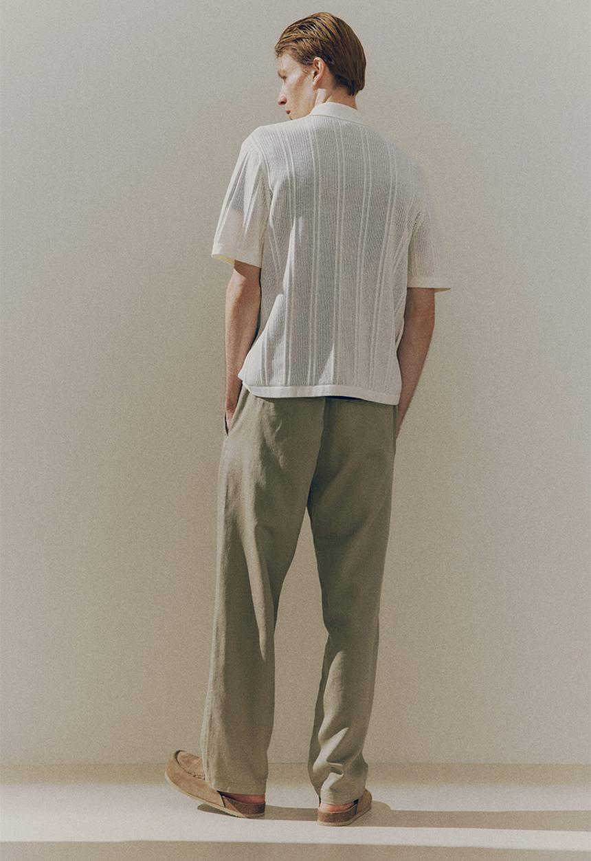 H&M - Regular fit polo shirt - cream