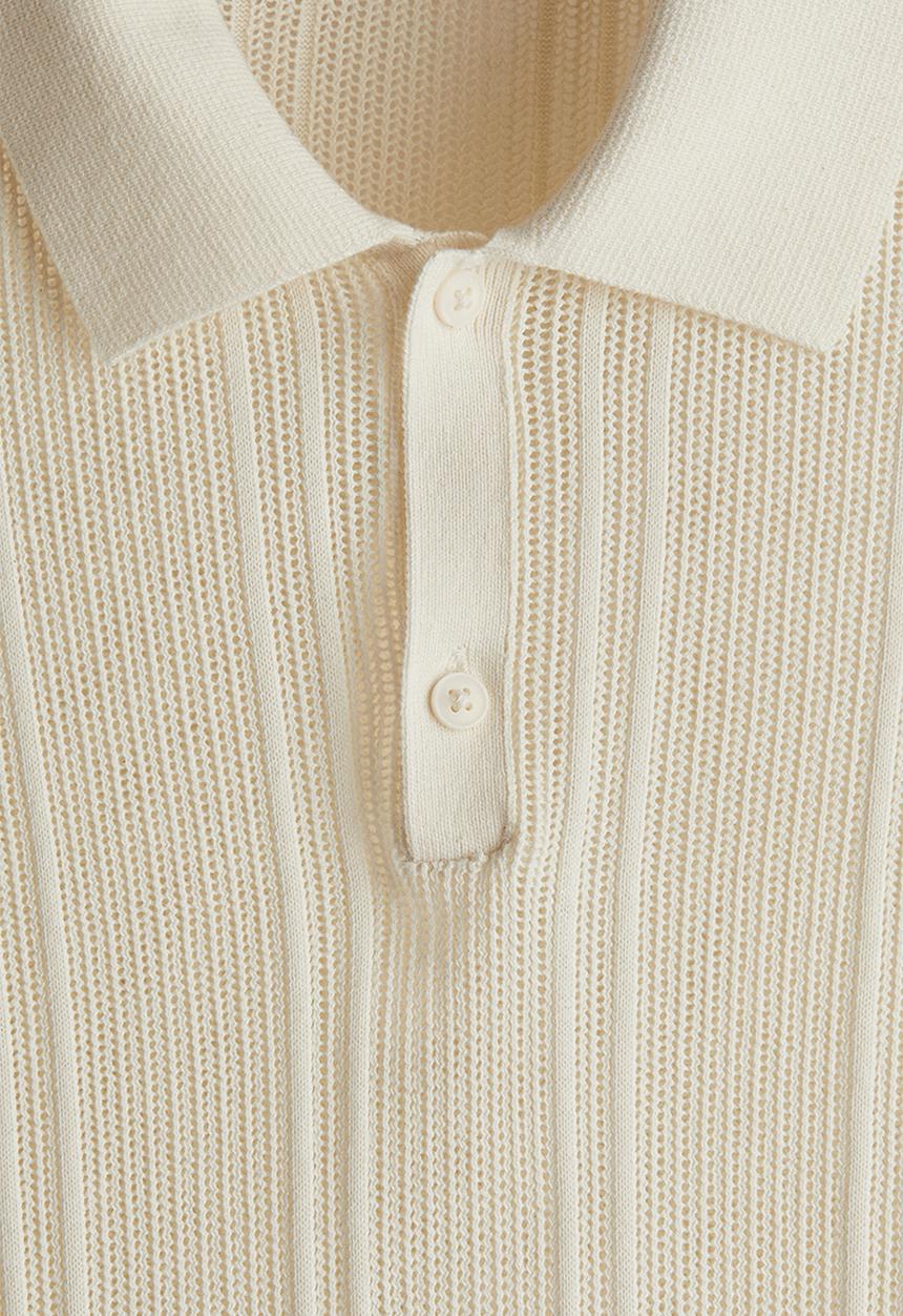 H&M - Regular fit polo shirt - cream
