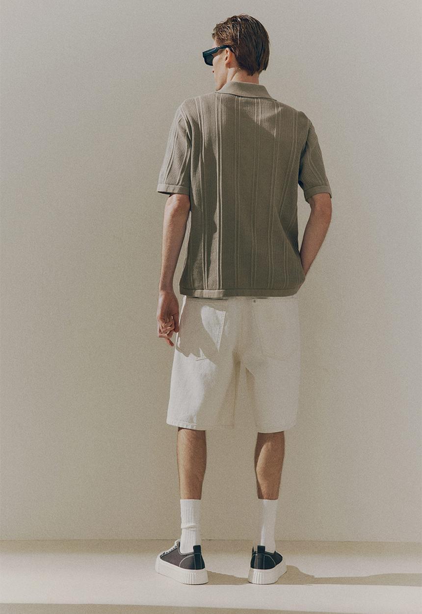 H&M - Regular fit polo shirt - khaki green
