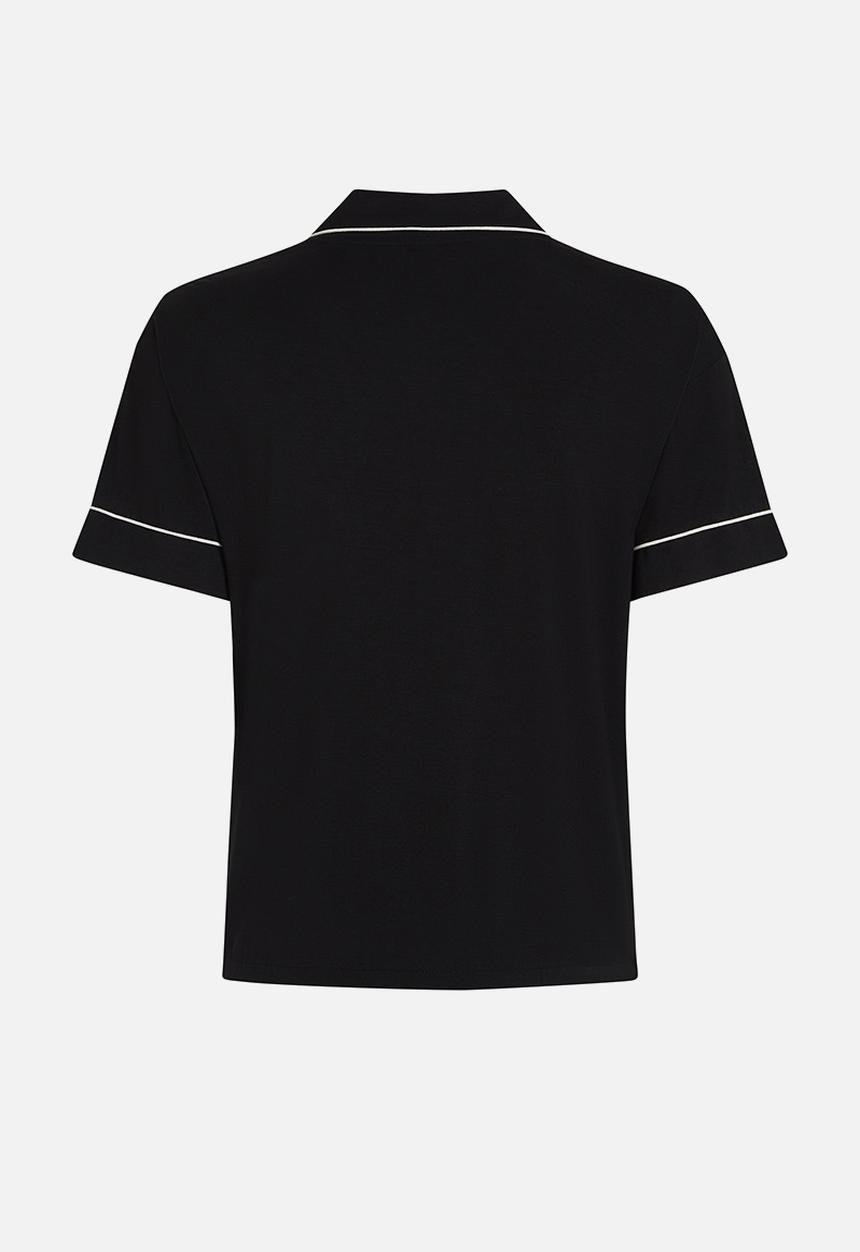 Hunkemoller - Jacket ss jersey essential - black