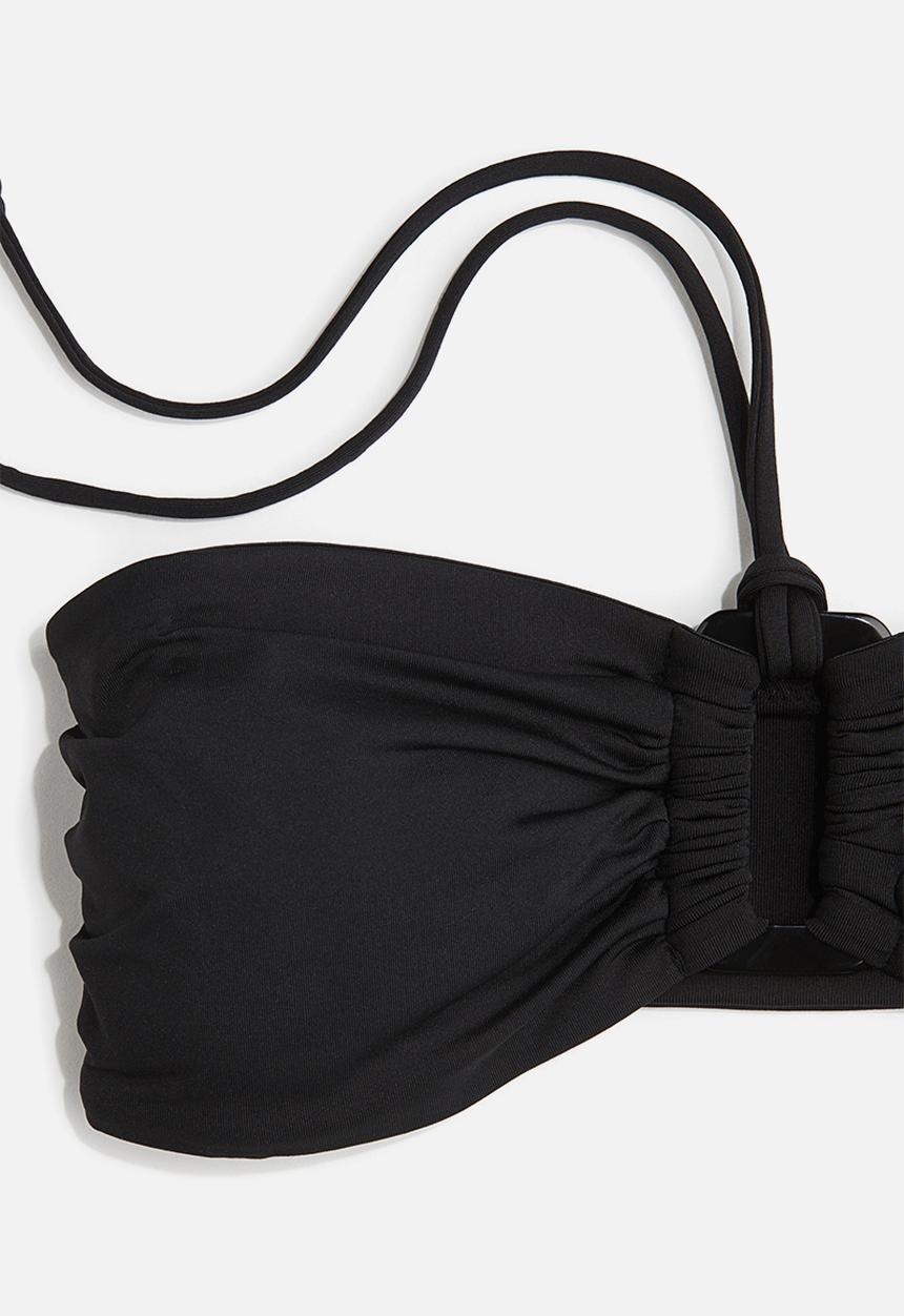 H&M - Padded bandeau bikini top - black
