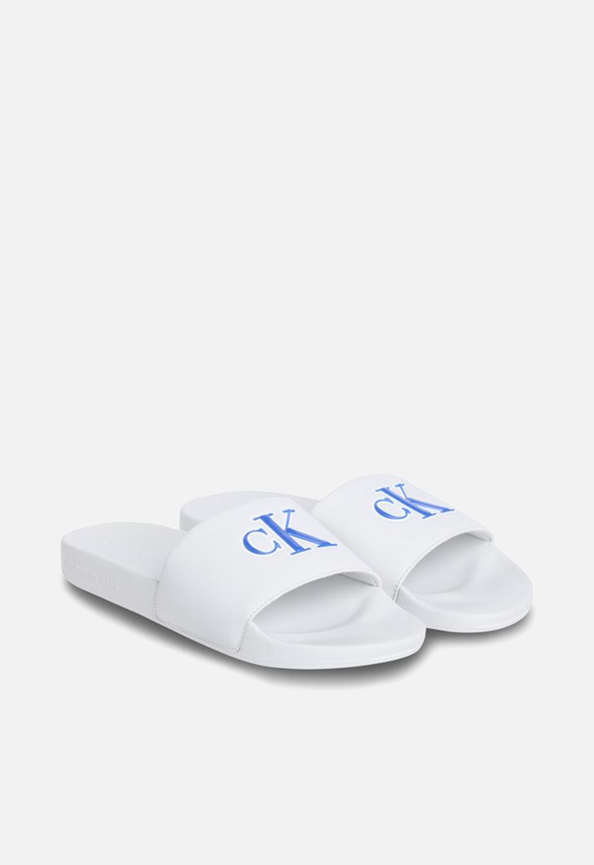 Calvin Klein - Slide jelly mono pu - white 